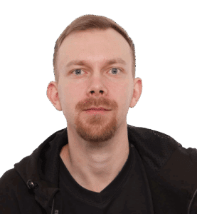 Maalari Markus maalaamassa