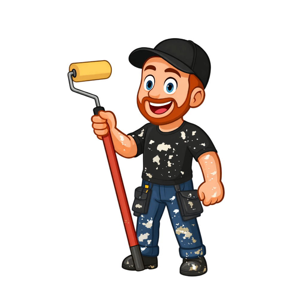 Maalausliike - Maalari maalaamassa seinää